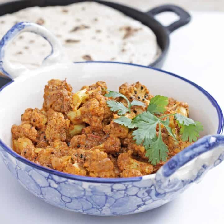 cauliflower subzi in a bowl