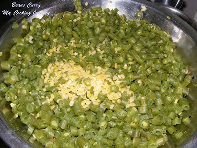 Drained Beans and dal 