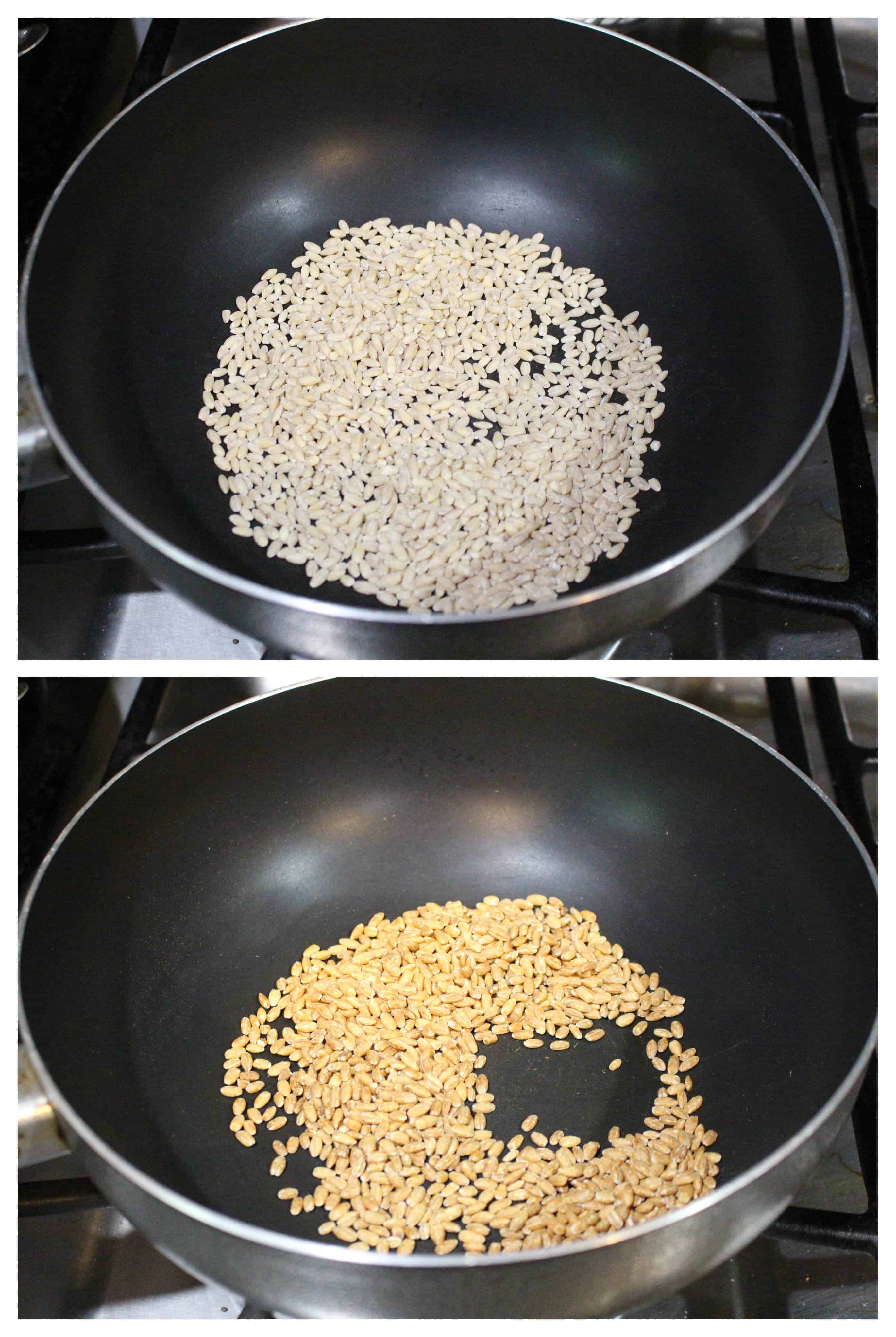 Roasting barley