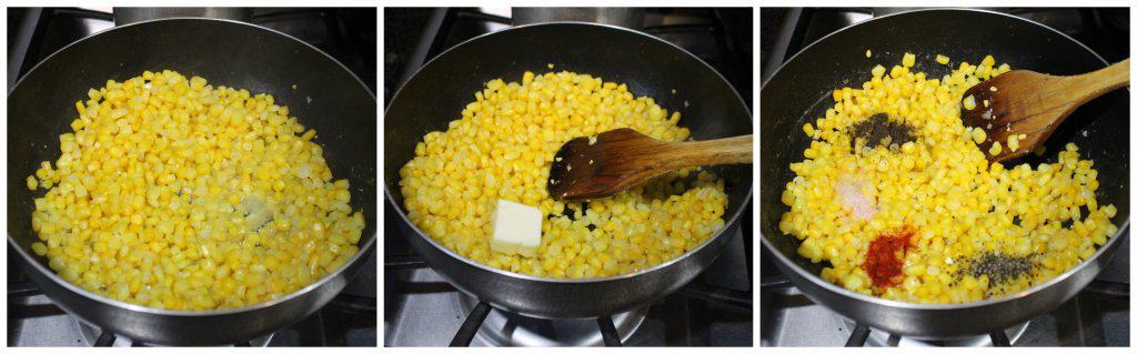 Cooking the corn