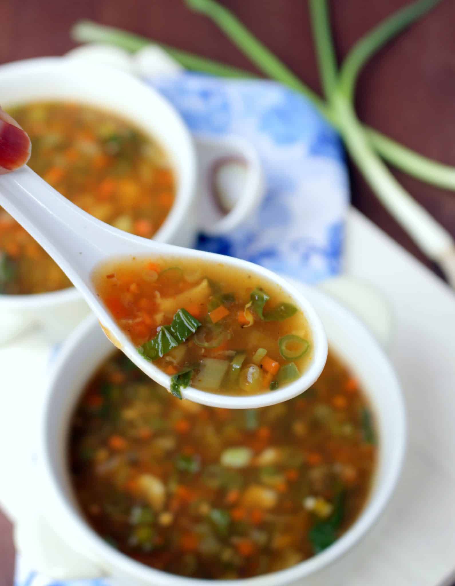 Chinese Hot & Sour Soup in a Spatula