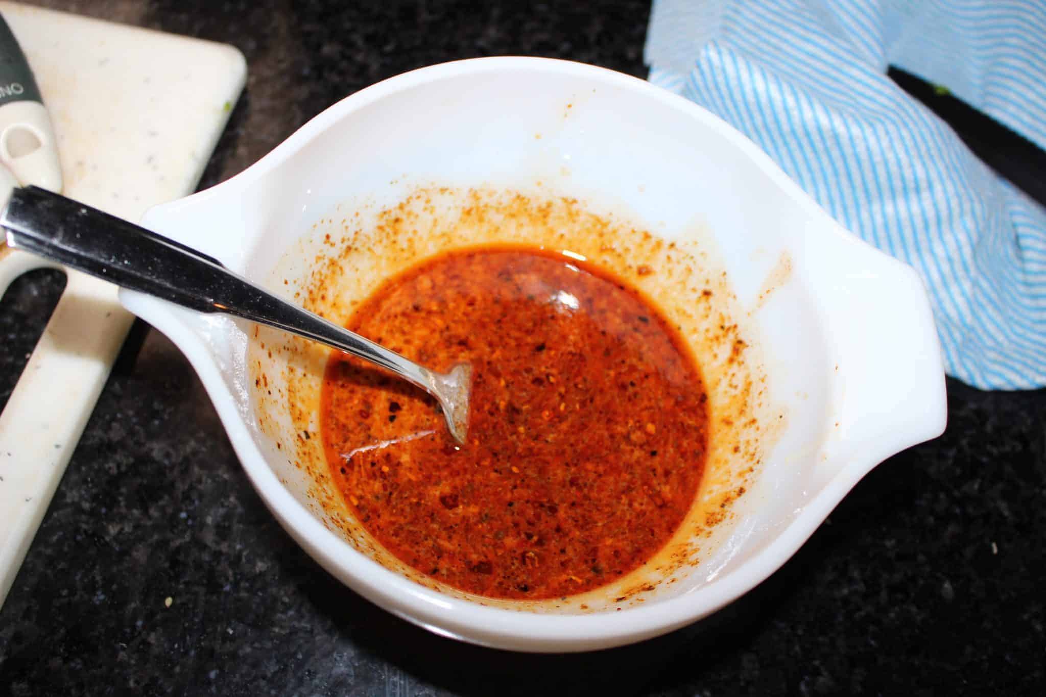 Adding all the Ingredients in a Bowl