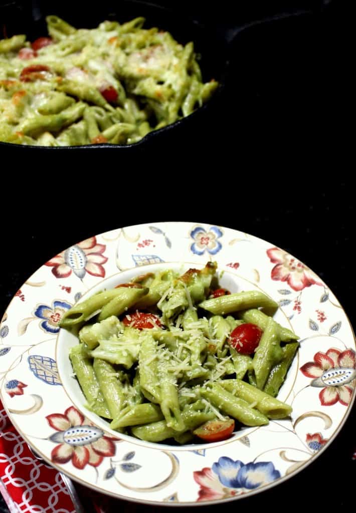 How to make Creamy Pesto Baked Pasta.