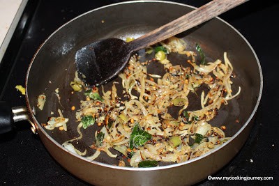 Onions fried with spices