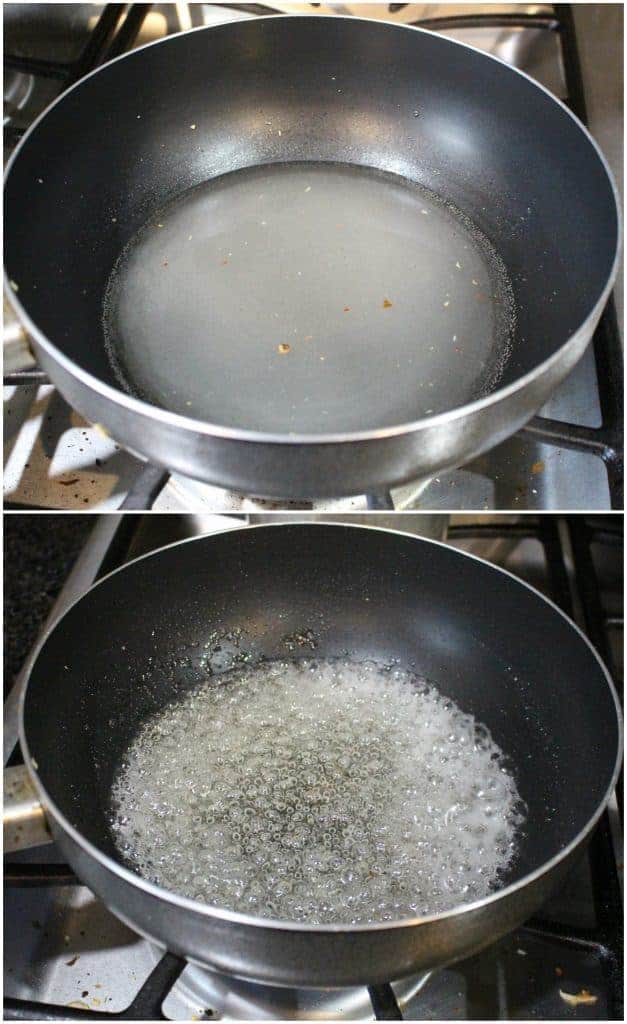 making sugar syrup