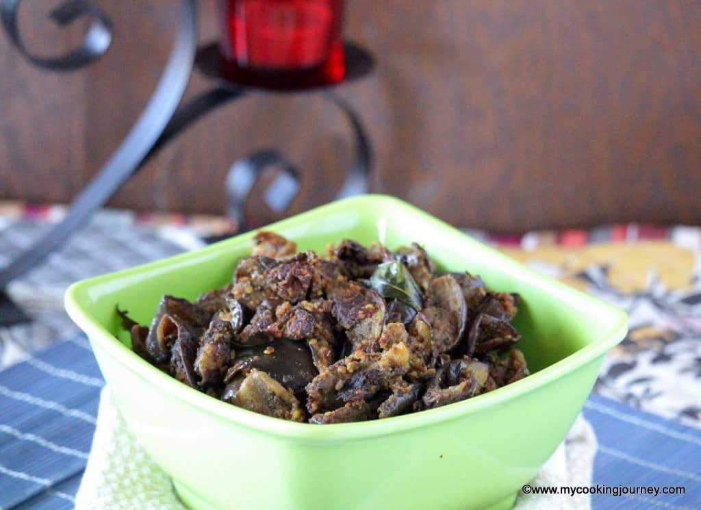 How to make Eggplant Poriyal.