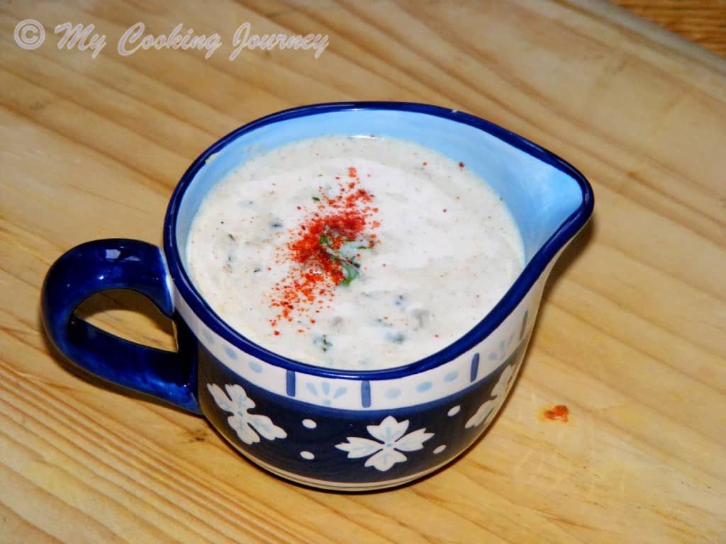 Mullangi Radish Raita is ready