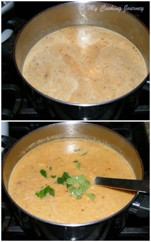 Cooking the Sambhar